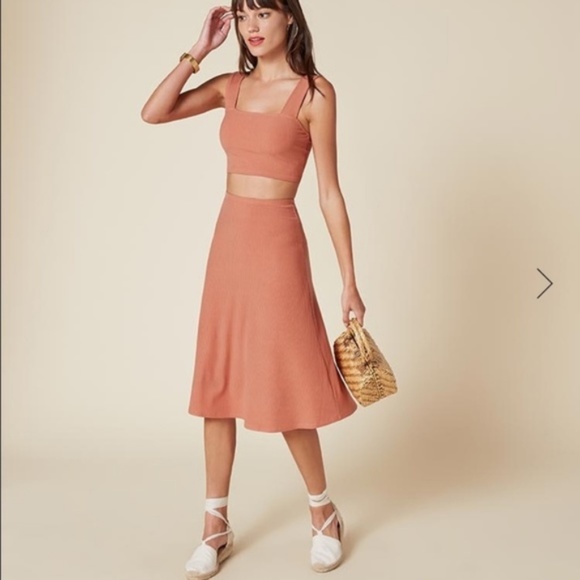 Reformation Tops - REFORMATION Katrina Crop Tank XS